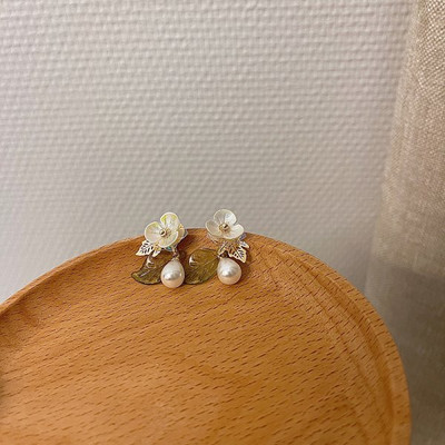 2022 m. naujos mados korėjiečių perlų imitacijos auskarai moterims, išskirtiniai geometriniai cirkonio krištoliniai auskarai, vestuvių vakarėlio papuošalai