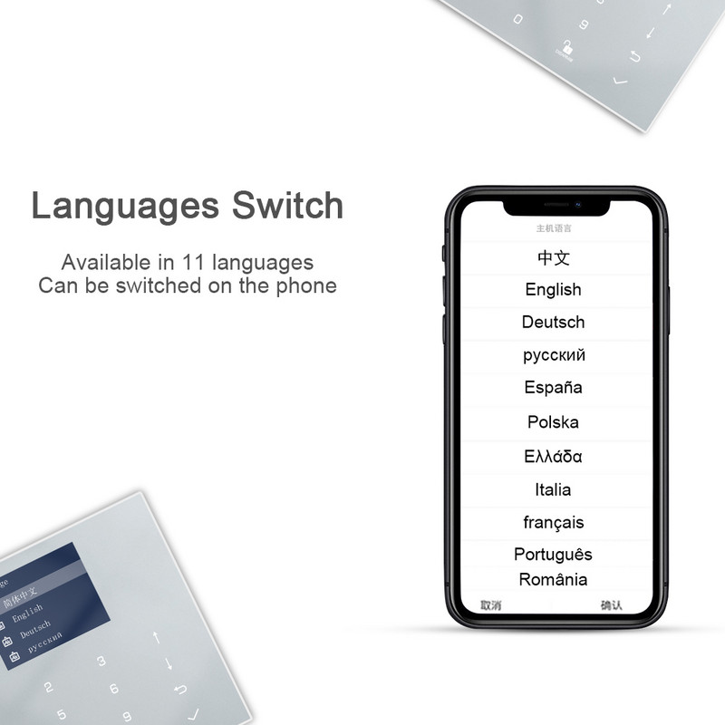 Awaywar Tuya 433MHz Bezdrôtový WIFI GSM RFID Bezpečnostný alarm systém sada APP Diaľkové ovládanie Vlámač Inteligentný dom PIR detektor dverí