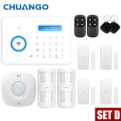 Chuango A11 Sistem de alarmă PSTN Tastatură tactilă Sistem de alarmă antiefracție Smart Home Senzor de mișcare