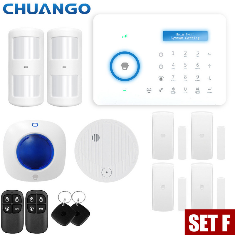 Chuango A11 Sistem de alarmă PSTN Tastatură tactilă Sistem de alarmă antiefracție Smart Home Senzor de mișcare