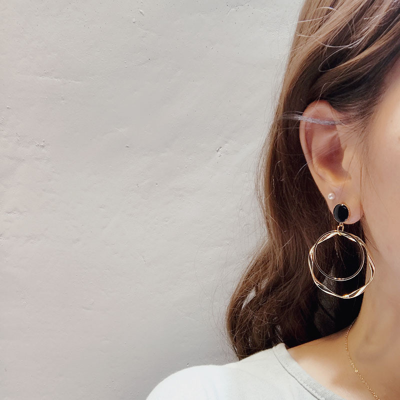 Cercei cu agrafă din metal, la modă, 2020, la modă, geometrice, circulare, fără străpungeri, pentru femei, bijuterii moderne pentru femei