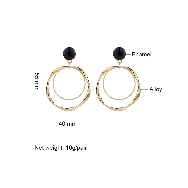 Cercei cu agrafă din metal, la modă, 2020, la modă, geometrice, circulare, fără străpungeri, pentru femei, bijuterii moderne pentru femei