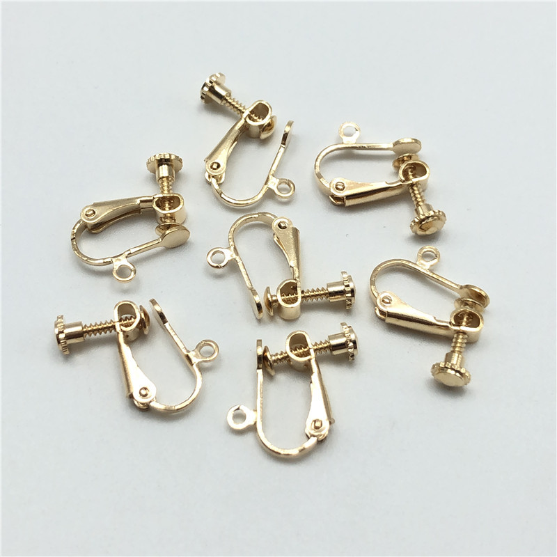 JunKang 10vnt Nepradurtas ausų segtukas kabliukas pasidaryk pats auskarai papuošalai rankų darbo madingi aksesuarai moterims