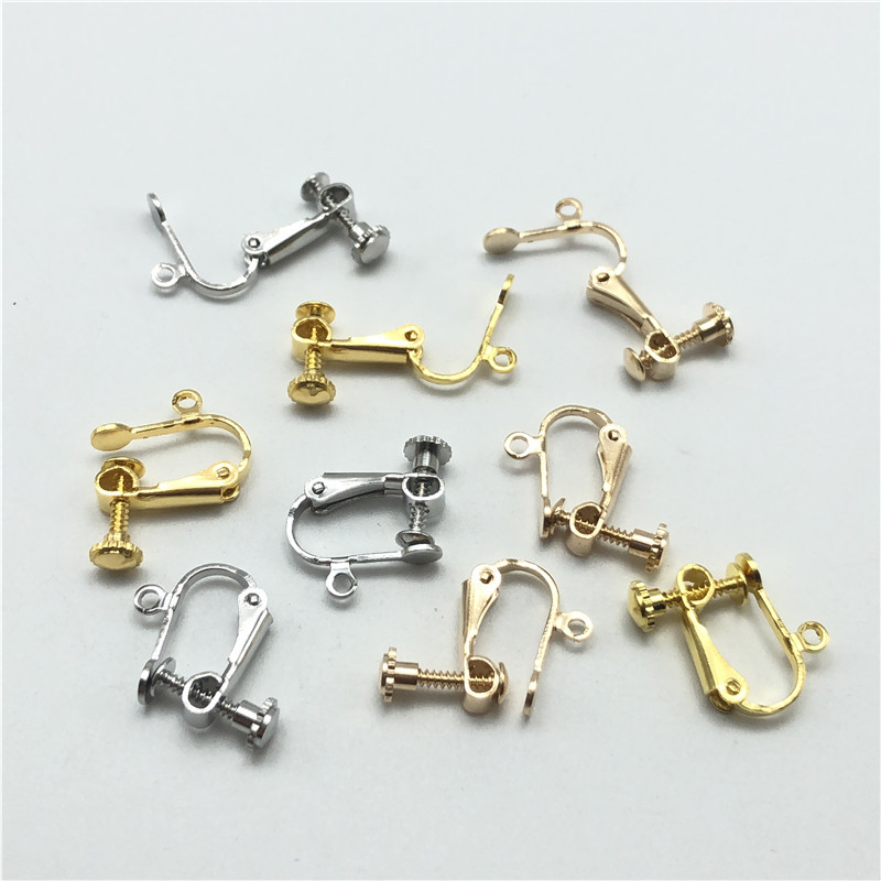 JunKang 10vnt Nepradurtas ausų segtukas kabliukas pasidaryk pats auskarai papuošalai rankų darbo madingi aksesuarai moterims