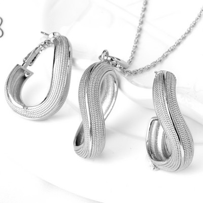 Diana kūdikių papuošalų rinkinys Variniai paauksuoti auskarai, pakabinami karoliai moterims Karštai parduodama vestuvių vakarėlio dovana, klasikinė madinga