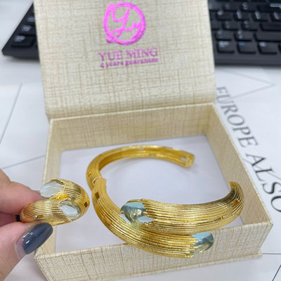 Klasikinė vario mados aukso spalvos apyrankė, paauksuota apyrankė, geri braziliški afrikietiški papuošalai moterims ponios vakarėlio vestuvių dovana