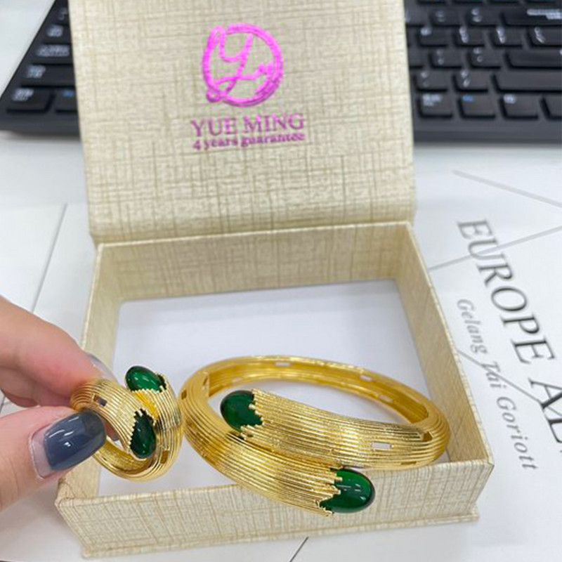 Klasikinė vario mados aukso spalvos apyrankė, paauksuota apyrankė, geri braziliški afrikietiški papuošalai moterims ponios vakarėlio vestuvių dovana