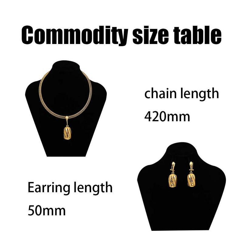 Noua sosire Colier Seturi de cercei Seturi de bijuterii de culoare aurie pentru femei Bijuterii de nunta Colier de mireasa Accesorii Cadou