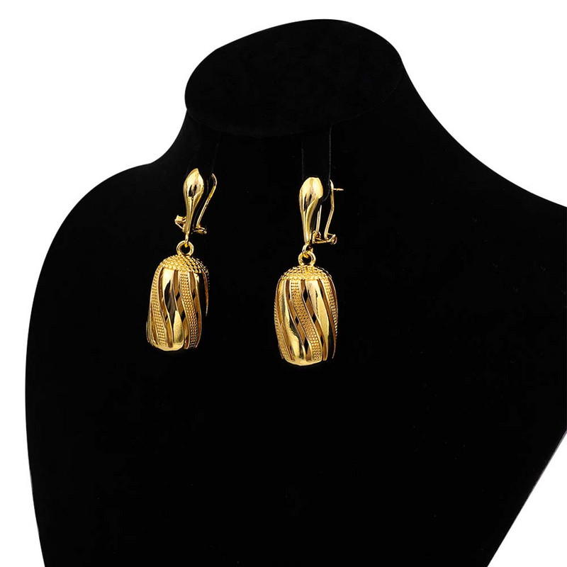 Noua sosire Colier Seturi de cercei Seturi de bijuterii de culoare aurie pentru femei Bijuterii de nunta Colier de mireasa Accesorii Cadou