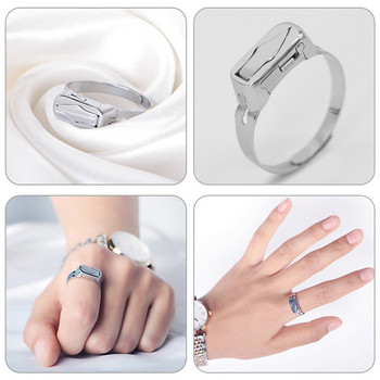 Charm Пънк пръстен с остриета от титанова стомана Самозащита Невидим многофункционален авариен пръстен против вълци Външен пръстен Мъж и жена Подарък