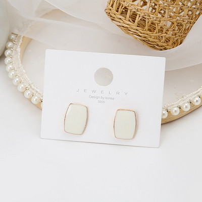 Slatke crvene, crne boje, emajlirane naušnice u obliku kapi vode za žene, duge, jednostavne geometrijske asimetrične naušnice, nakit, veleprodaja, poklon