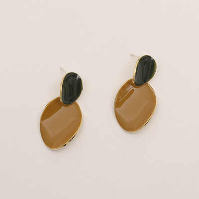 Slatke crvene, crne boje, emajlirane naušnice u obliku kapi vode za žene, duge, jednostavne geometrijske asimetrične naušnice, nakit, veleprodaja, poklon