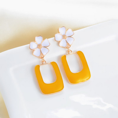 Slatke crvene, crne boje, emajlirane naušnice u obliku kapi vode za žene, duge, jednostavne geometrijske asimetrične naušnice, nakit, veleprodaja, poklon