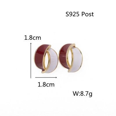 Slatke crvene, crne boje, emajlirane naušnice u obliku kapi vode za žene, duge, jednostavne geometrijske asimetrične naušnice, nakit, veleprodaja, poklon