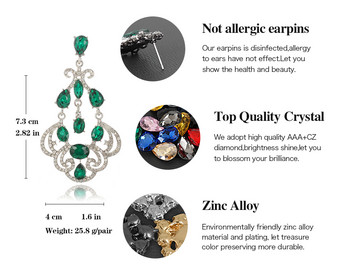 VEYO Винтидж луксозни AAA кристални обеци с капкови кристали за жени Модни бижута Безплатна доставка