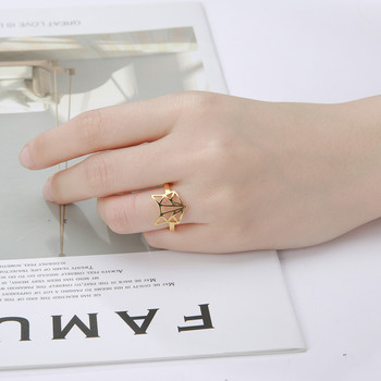 Skyrim Fox Ring από ανοξείδωτο ατσάλι Ζώο με δυνατότητα αλλαγής μεγέθους Ροζ χρυσό Δαχτυλίδι δάχτυλα Κοσμήματα Δώρα επετείου γάμου για γυναίκες φίλη