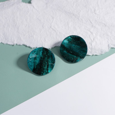 AENSOA 32 Styles Mėlyni geometriniai akrilo dervos kabantys auskarai moterims Korėjos netaisyklingi ilgi auskarai pakabukai papuošalai