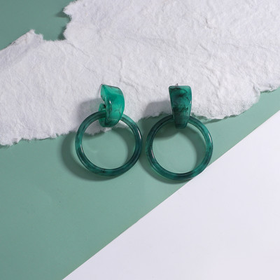 AENSOA 32 Styles Mėlyni geometriniai akrilo dervos kabantys auskarai moterims Korėjos netaisyklingi ilgi auskarai pakabukai papuošalai