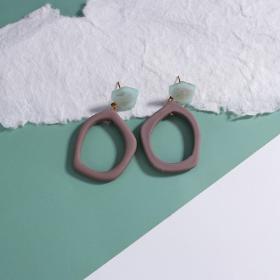 AENSOA 32 Styles Mėlyni geometriniai akrilo dervos kabantys auskarai moterims Korėjos netaisyklingi ilgi auskarai pakabukai papuošalai