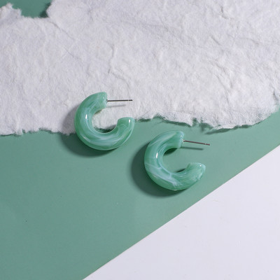 AENSOA 32 Styles Mėlyni geometriniai akrilo dervos kabantys auskarai moterims Korėjos netaisyklingi ilgi auskarai pakabukai papuošalai