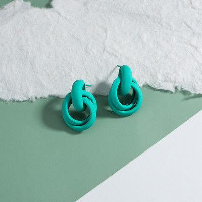 AENSOA 32 Styles Mėlyni geometriniai akrilo dervos kabantys auskarai moterims Korėjos netaisyklingi ilgi auskarai pakabukai papuošalai