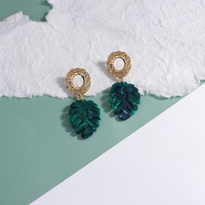 AENSOA 32 Styles Mėlyni geometriniai akrilo dervos kabantys auskarai moterims Korėjos netaisyklingi ilgi auskarai pakabukai papuošalai