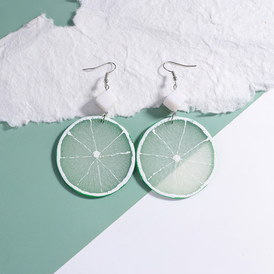 AENSOA 32 Styles Mėlyni geometriniai akrilo dervos kabantys auskarai moterims Korėjos netaisyklingi ilgi auskarai pakabukai papuošalai