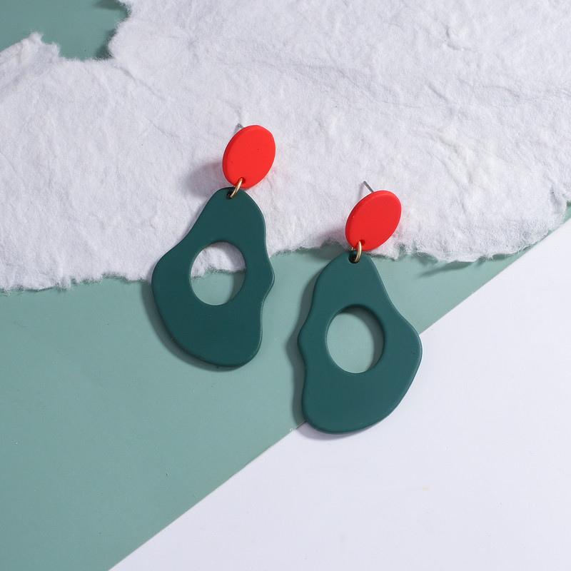 AENSOA 32 Styles Mėlyni geometriniai akrilo dervos kabantys auskarai moterims Korėjos netaisyklingi ilgi auskarai pakabukai papuošalai