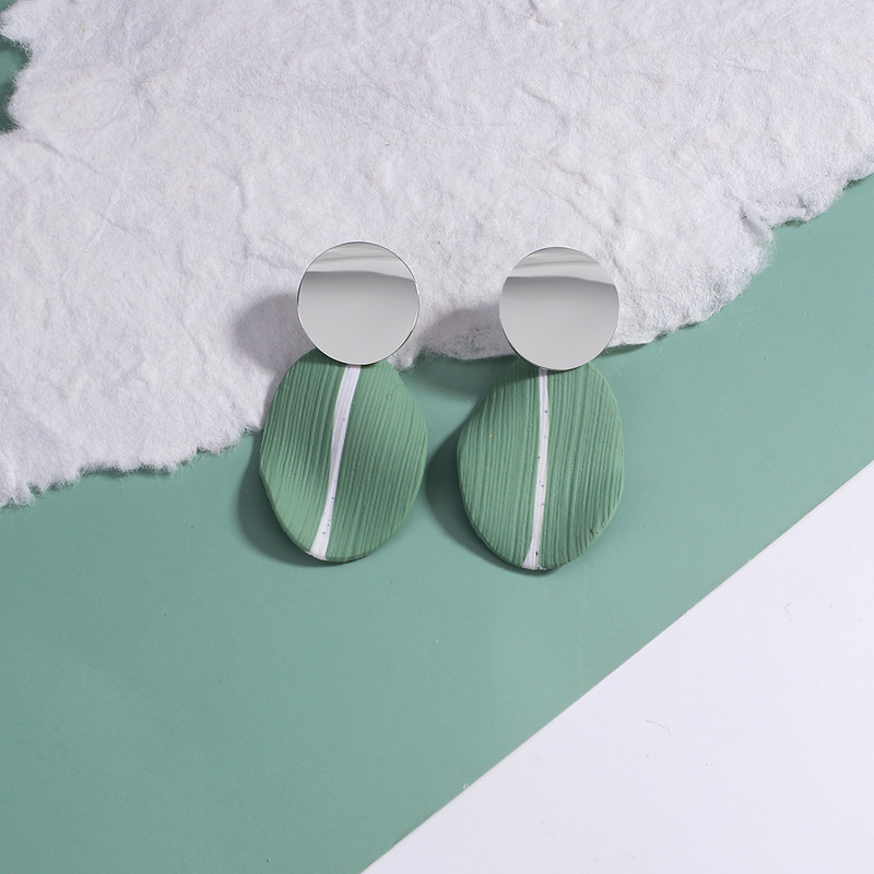 AENSOA 32 Styles Mėlyni geometriniai akrilo dervos kabantys auskarai moterims Korėjos netaisyklingi ilgi auskarai pakabukai papuošalai