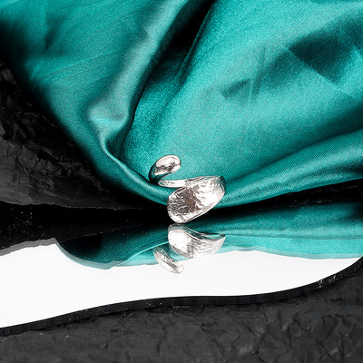 LIVVY Srebrno prstenje za žene Trendy Jednostavna modna linija Križno prstenje promjenjive veličine Trend 2021.