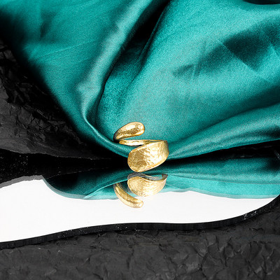 LIVVY Srebrno prstenje za žene Trendy Jednostavna modna linija Križno prstenje promjenjive veličine Trend 2021.