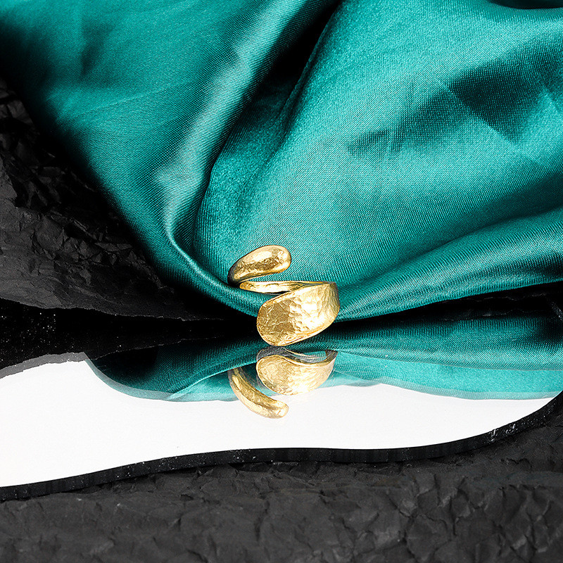 LIVVY Srebrno prstenje za žene Trendy Jednostavna modna linija Križno prstenje promjenjive veličine Trend 2021.