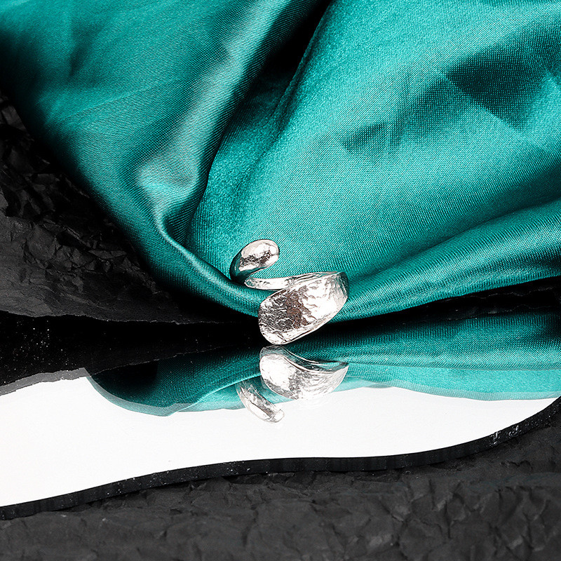 LIVVY Srebrno prstenje za žene Trendy Jednostavna modna linija Križno prstenje promjenjive veličine Trend 2021.