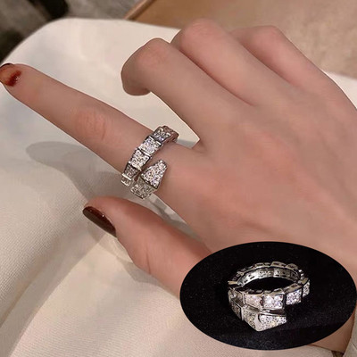LXOEN naujos mados 3 sluoksnių netaisyklingi AAA kubinio cirkonio pora vestuviniai atviri reguliuoti žiedai moterims vakarėliui sidabro spalvos papuošalai