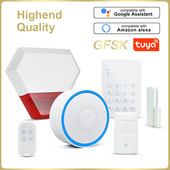 Tuya GFSK WIFI namų apsauga išmanioji signalizacijos sistema įsilaužimo rinkinys Smart life APP nuotolinio valdymo svirtis Išjungti automatinę lemputę