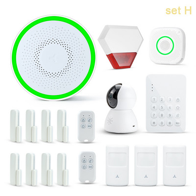 Tuya GFSK WIFI namų apsauga išmanioji signalizacijos sistema įsilaužimo rinkinys Smart life APP nuotolinio valdymo svirtis Išjungti automatinę lemputę