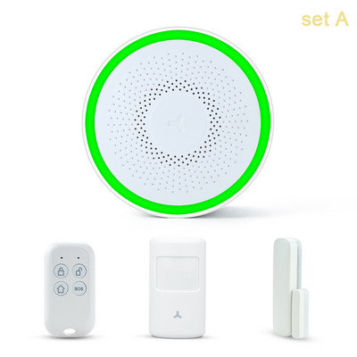 Tuya GFSK WIFI namų apsauga išmanioji signalizacijos sistema įsilaužimo rinkinys Smart life APP nuotolinio valdymo svirtis Išjungti automatinę lemputę