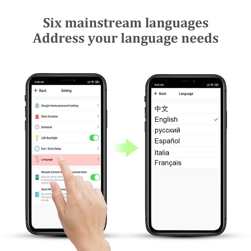 Tuya GFSK WIFI namų apsauga išmanioji signalizacijos sistema įsilaužimo rinkinys Smart life APP nuotolinio valdymo svirtis Išjungti automatinę lemputę