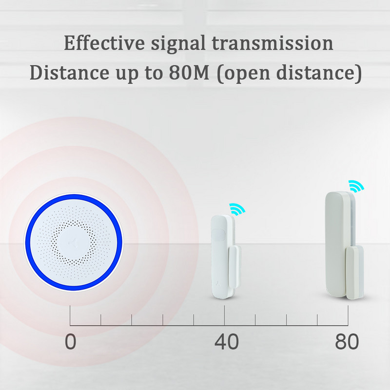 Tuya GFSK WIFI namų apsauga išmanioji signalizacijos sistema įsilaužimo rinkinys Smart life APP nuotolinio valdymo svirtis Išjungti automatinę lemputę