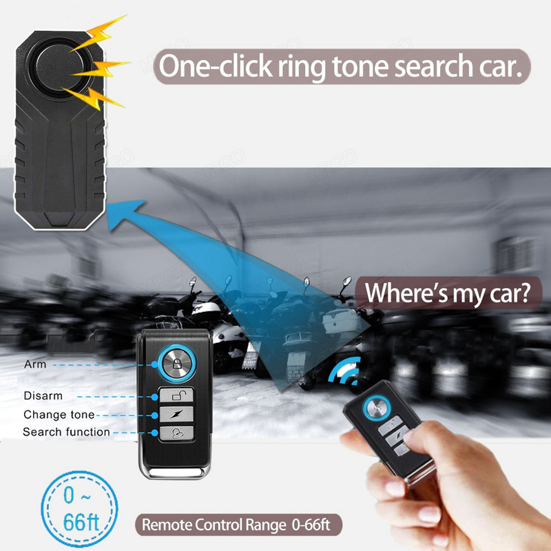 Protuprovalni sustav za bicikle Alarm Bicikl za električnu garažu Bežični alarm za motocikle Sigurnosni kućni bicikl Auto alarm Moto Bite