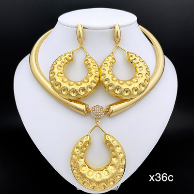 Madingi papuošalai karolių auskarų rinkiniai moterims ansamblis de bijoux de mode