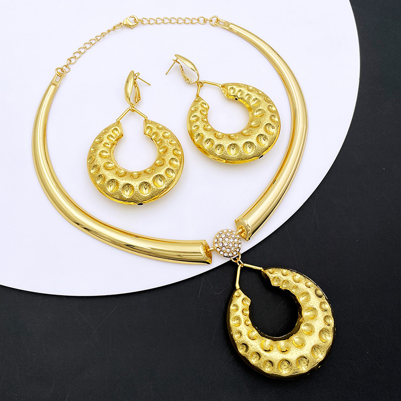 Madingi papuošalai karolių auskarų rinkiniai moterims ansamblis de bijoux de mode