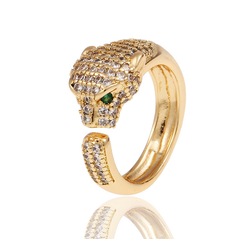 Nauji moteriški papuošalai Hip-hopo asmenybės, leopardo spausdinimo žiedas atviras žiedas Populiarus tinklinis raudonas, retro uodegos žiedas vakarėliui šventinė dovana