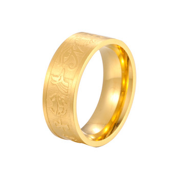 LUTAKU Винтидж египетски пръстен с гравиране от неръждаема стомана за жени, мъже, пънк амулет, улично облекло, бижута, подарък