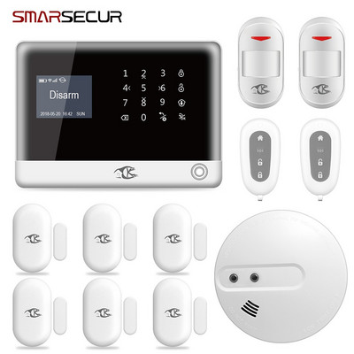 SMARSECUR ruski španjolski engleski H6 WIFI GSM alarmni sustav Sigurnost kućnog GSM alarmnog sustava APP Control Alarm DIY Kit-45