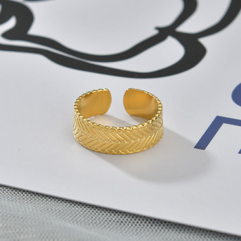 Letdiffery Boho 4 στυλ γυναικεία δαχτυλίδια από ανοξείδωτο ατσάλι Vintage κοσμήματα με ανοιχτό γεωμετρικό δαχτυλίδι Dropshipping