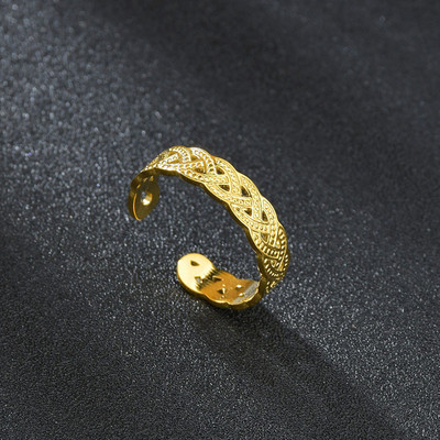 Žensko prstenje Letdiffery Boho 4 stila od nehrđajućeg čelika Vintage Geometric Open Ring Jewelry Dropshipping