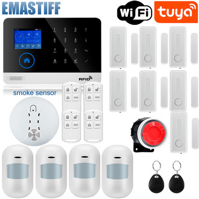 W2B sigurnosni alarmni sustav za dom GSM Wifi Tuya Smart Life App Control Komplet protuprovalnog alarma sa senzorom vrata radi s Alexom