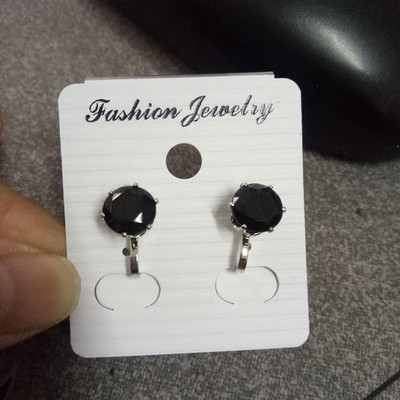 GRACE JUN Karštas išpardavimas kubinis cirkonis, mažas apvalus geometrinis segtukas ant auskarų mergaičių vakarėliui be pradurto auskaro auskaro.