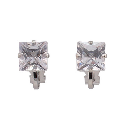 GRACE JUN Karštas išpardavimas kubinis cirkonis, mažas apvalus geometrinis segtukas ant auskarų mergaičių vakarėliui be pradurto auskaro auskaro.